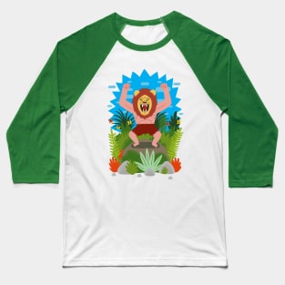 Lion-Man Baseball T-Shirt